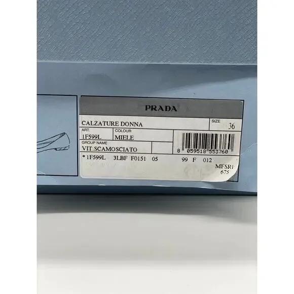 Prada Leopard-Print Calf Hair Ballet Flats sz. 36 eu - Picture 7 of 10